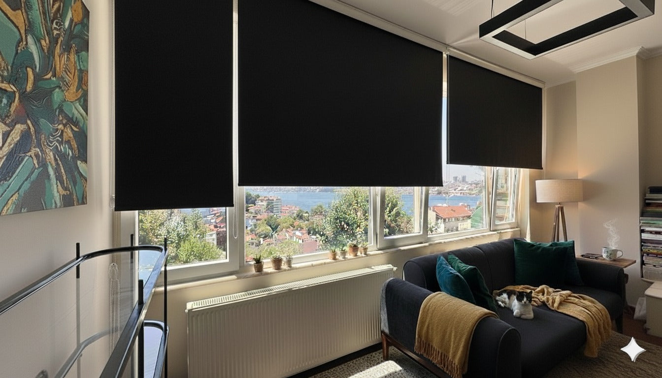 ArtMat Siyah Stor Perde