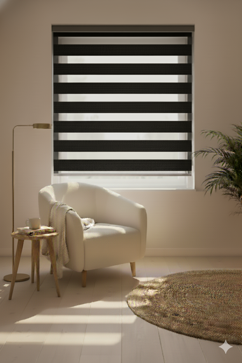 ArtPile Siyah Zebra Perde