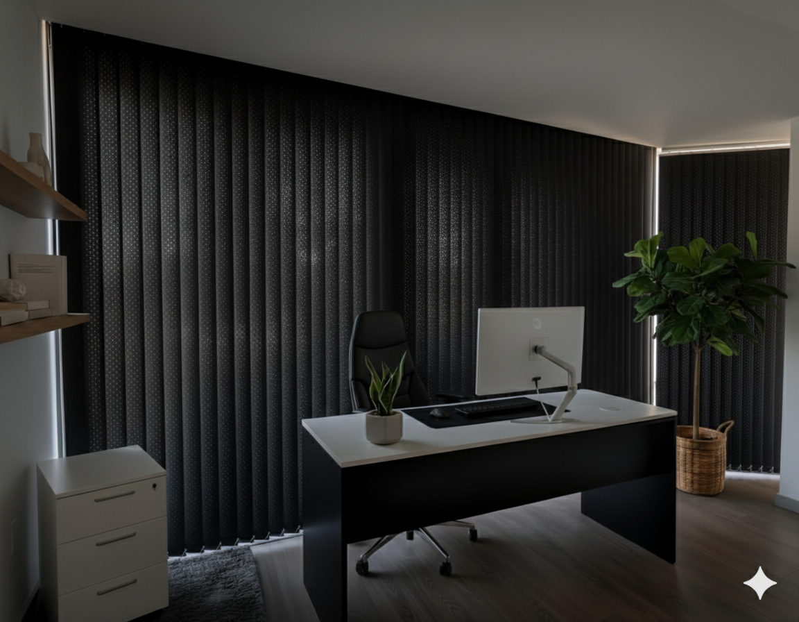 ArtScreen Dikey Stor Perde Siyah