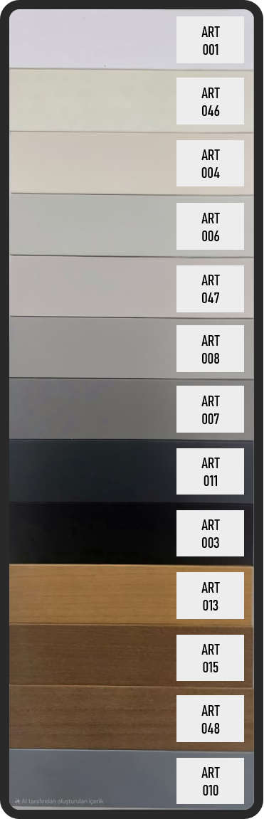 Artella 50mm Orijinal Ahşap Jaluzi Perde Gri