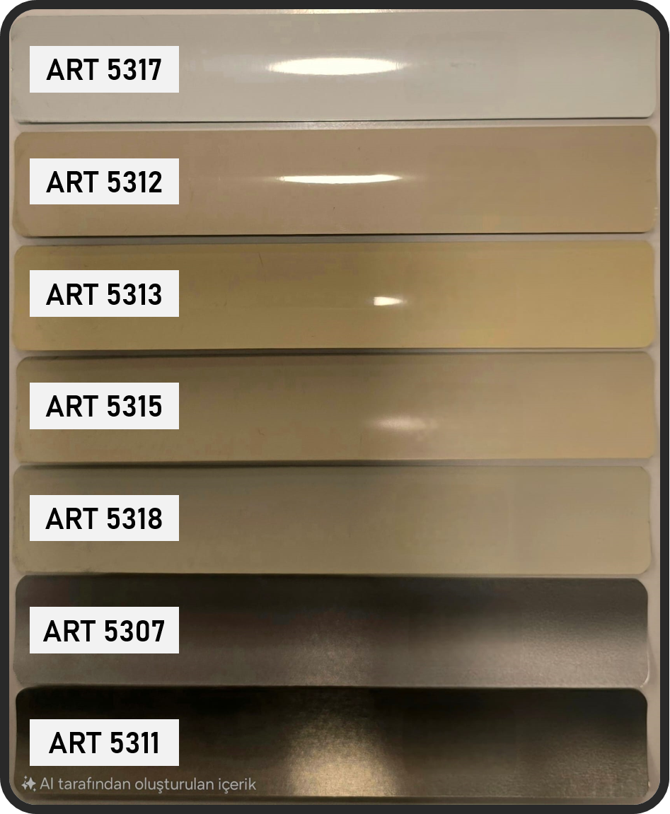 Artella 25mm Metal Jaluzi Perde Siyah