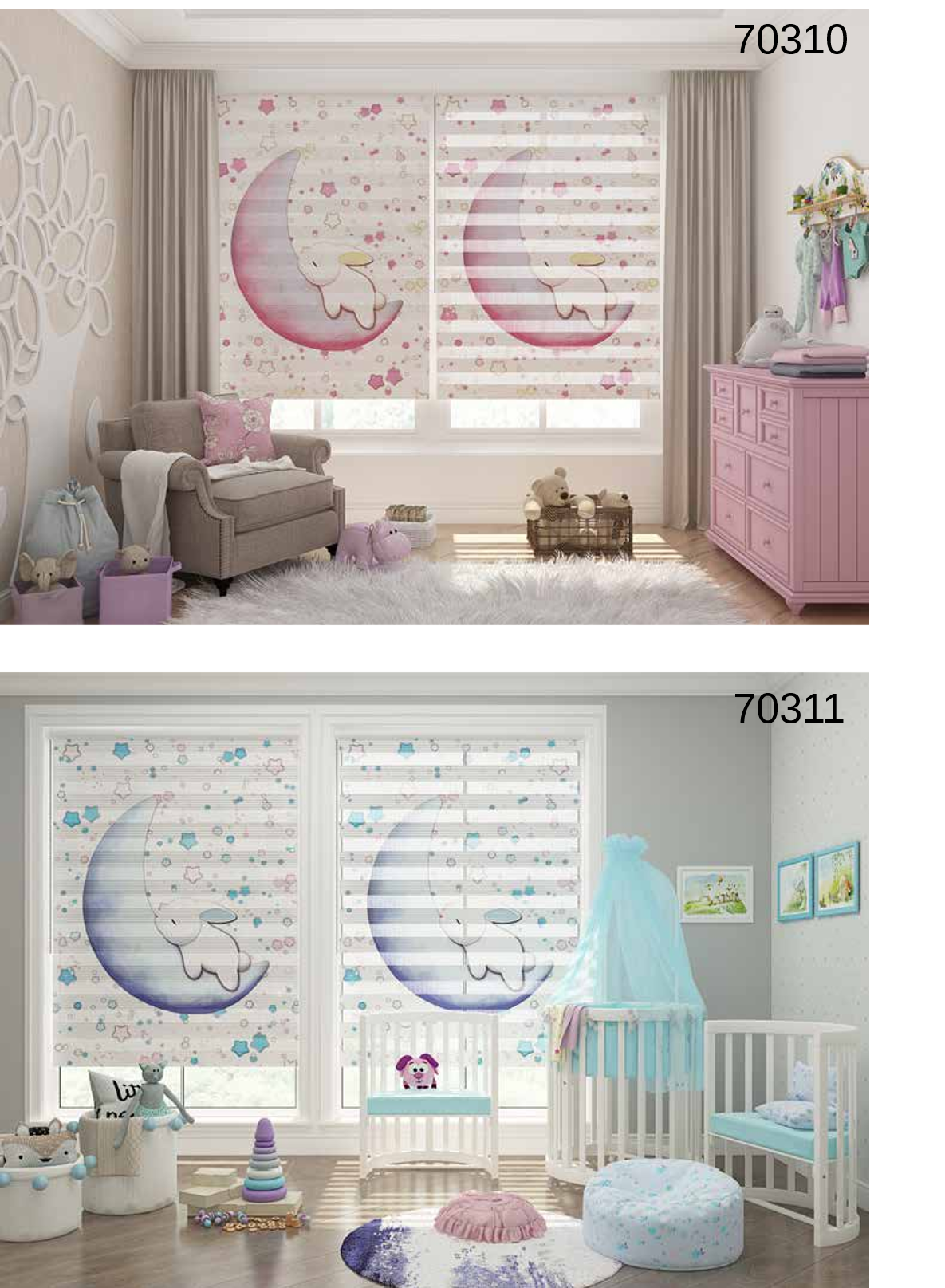 ArtBaskılı Zebra Perde