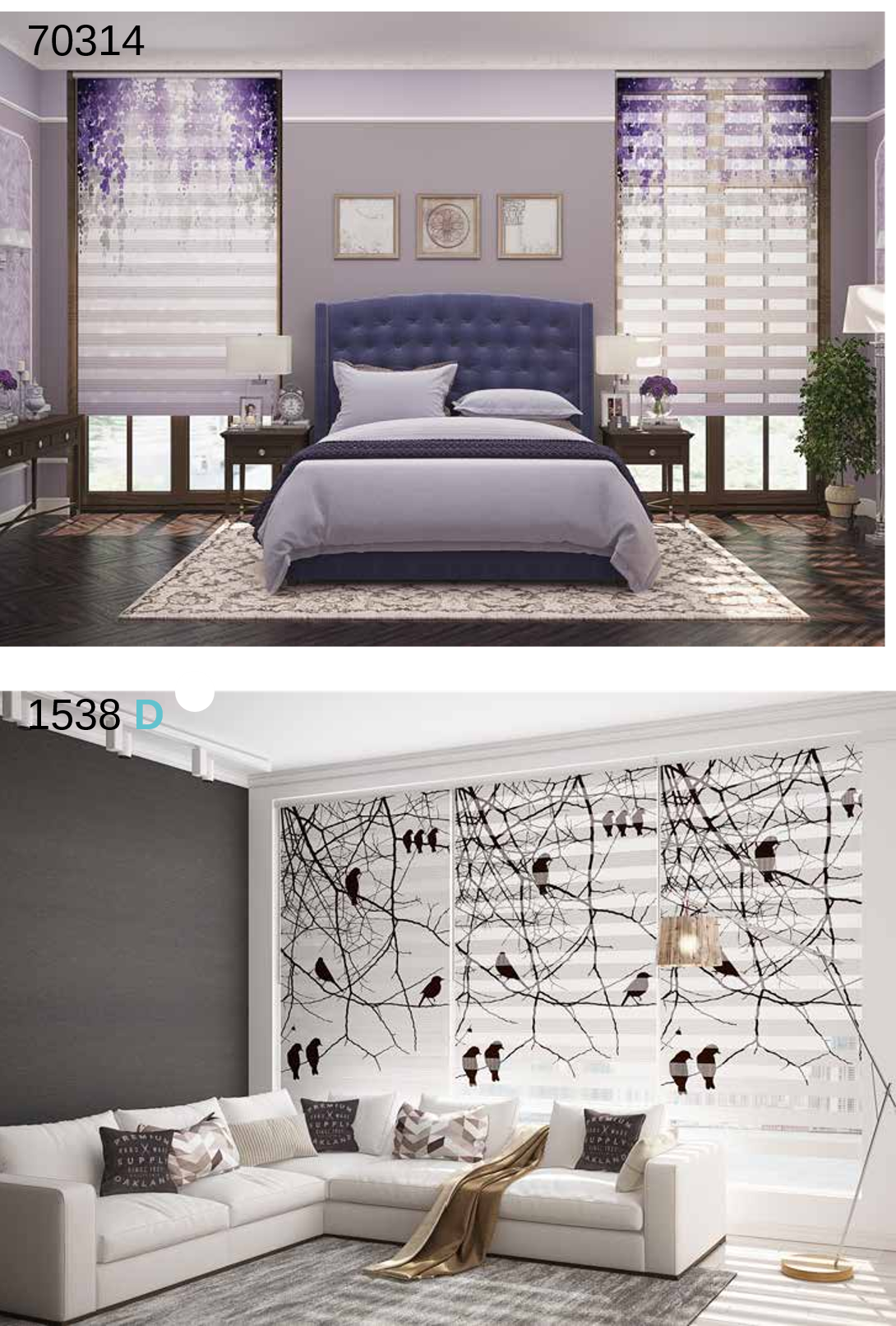 ArtBaskılı Zebra Perde