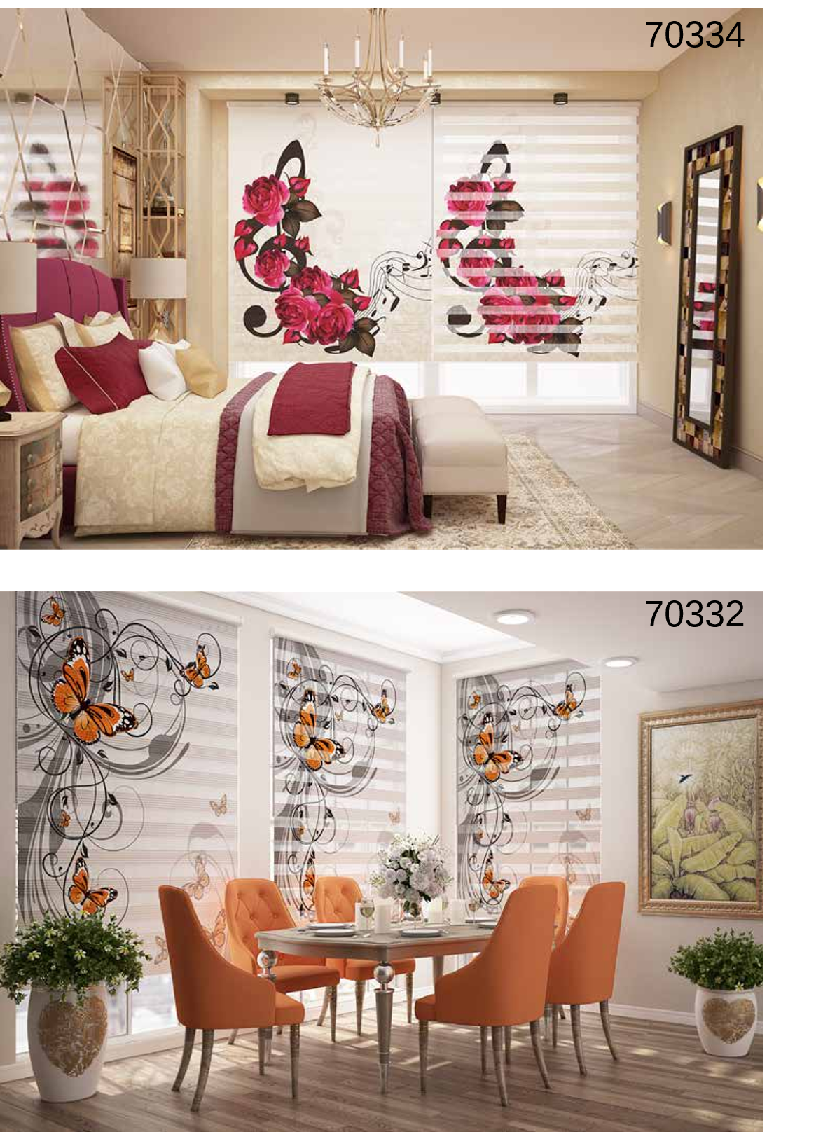 ArtBaskılı Zebra Perde