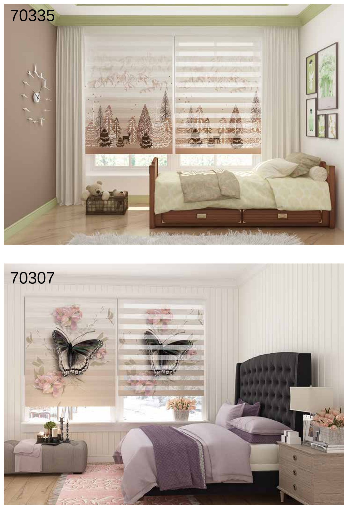 ArtBaskılı Zebra Perde