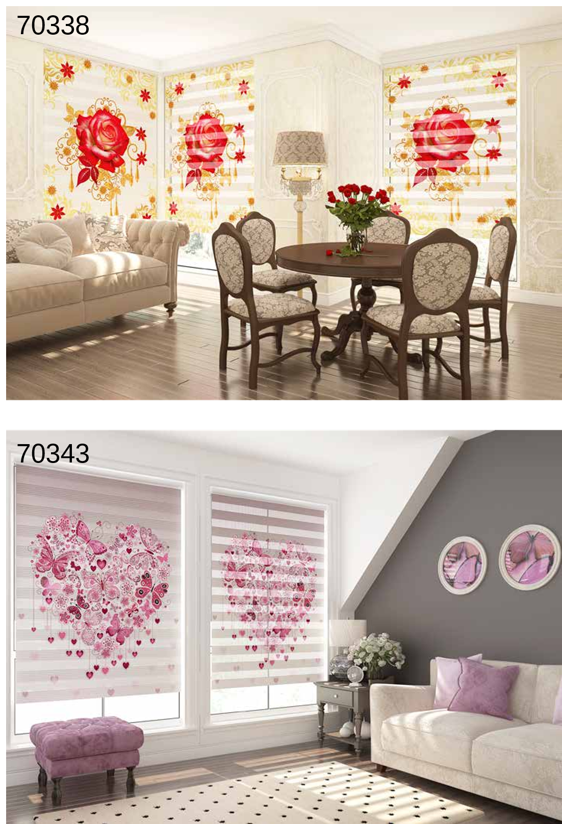 ArtBaskılı Zebra Perde