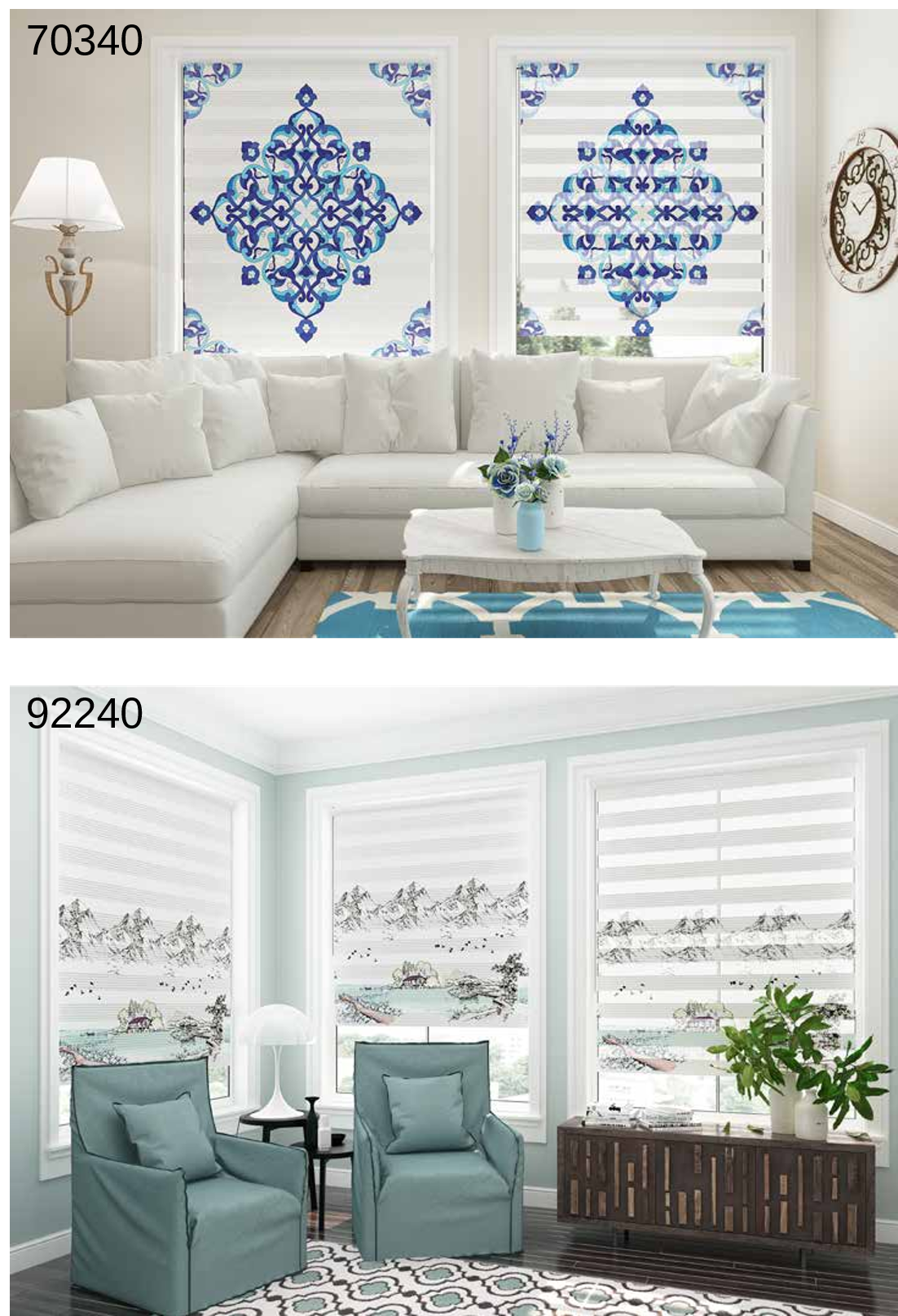 ArtBaskılı Zebra Perde