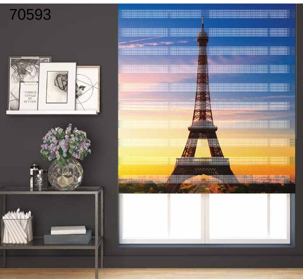 ArtBaskılı Zebra Perde