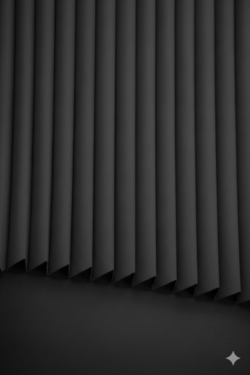 ArtBlackout Antrasit Plise Perde