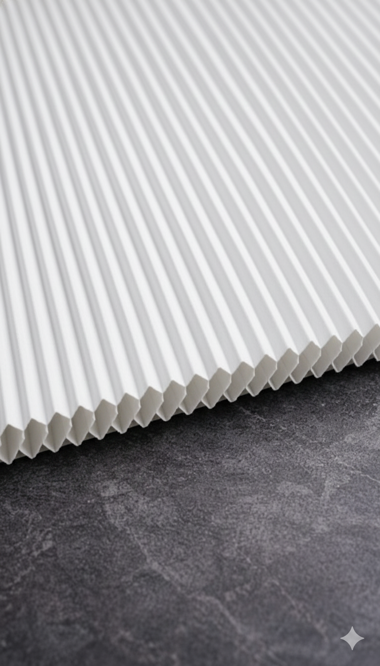 ArtHoneycomb (Petek Desenli) Beyaz Plise Perde