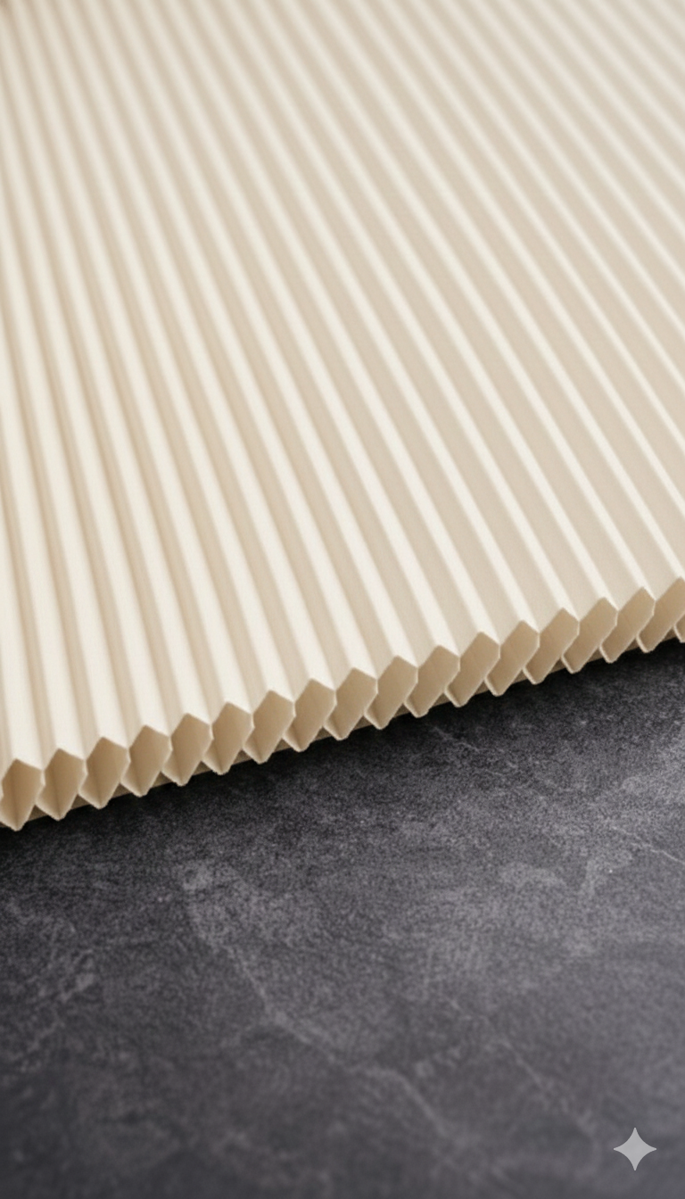 ArtHoneycomb (Petek Desenli) Krem Plise Perde