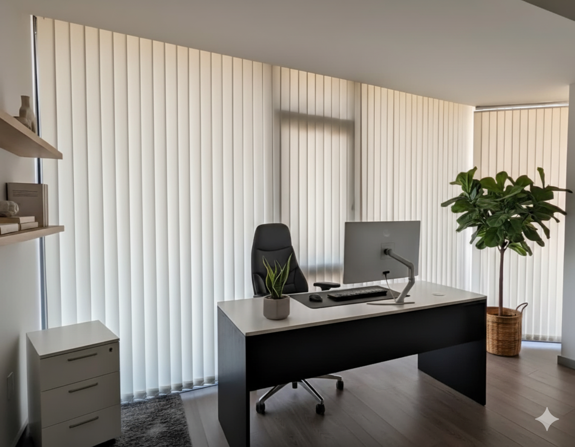 ArtMat Dikey Stor Perde Krem