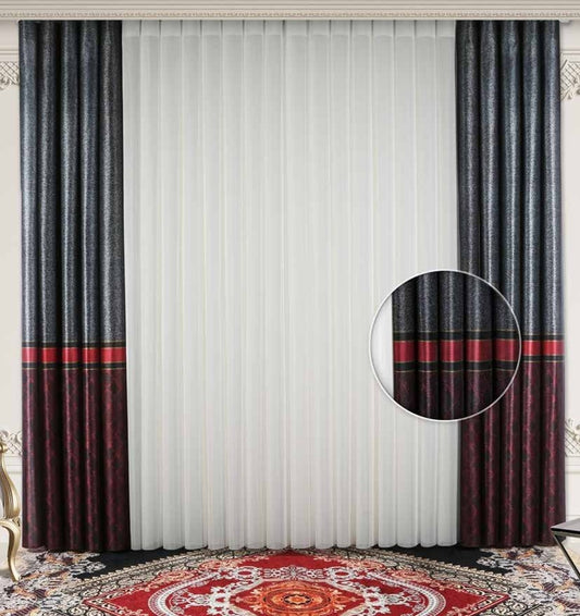 Artella Baskılı Dikey Tül Perde Awa