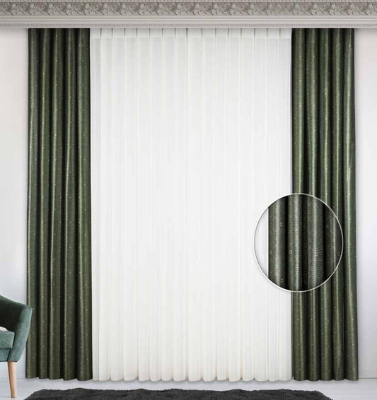 Artella Baskılı Dikey Tül Perde Bodrum