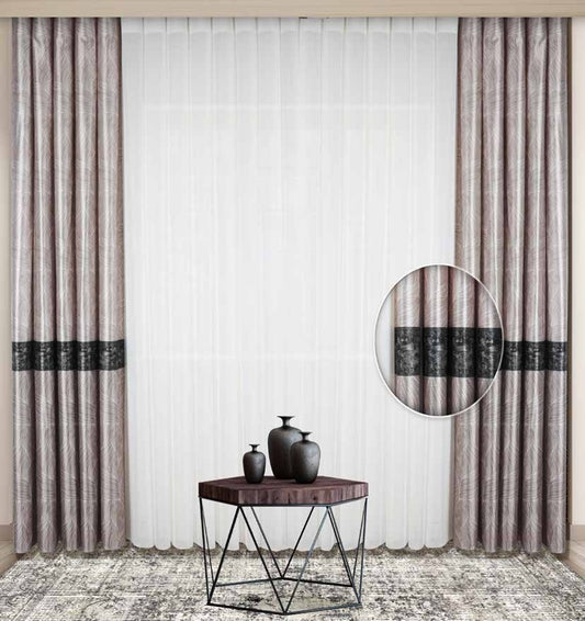 Artella Baskılı Dikey Tül Perde Cemre