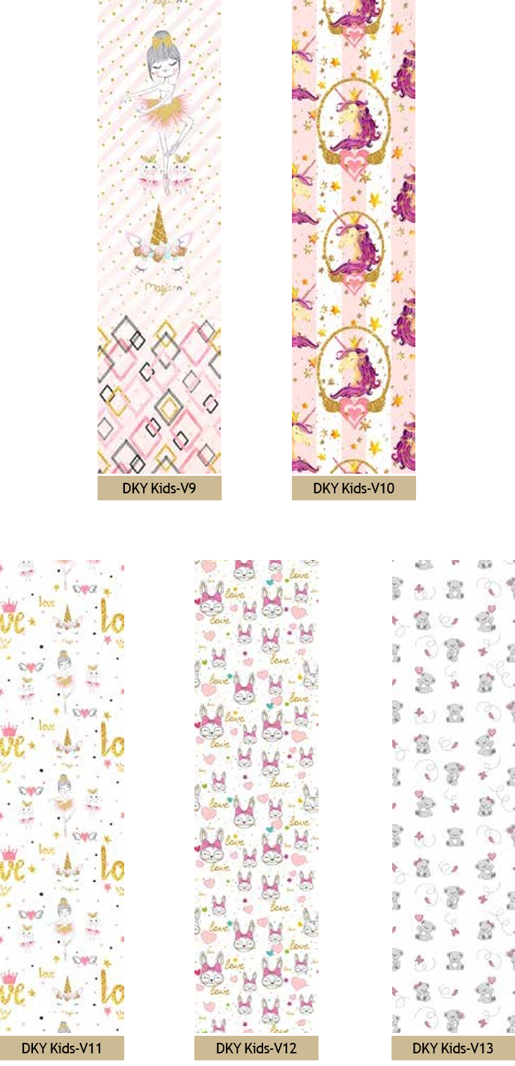 Artella Baskılı Dikey Tül Perde Girls