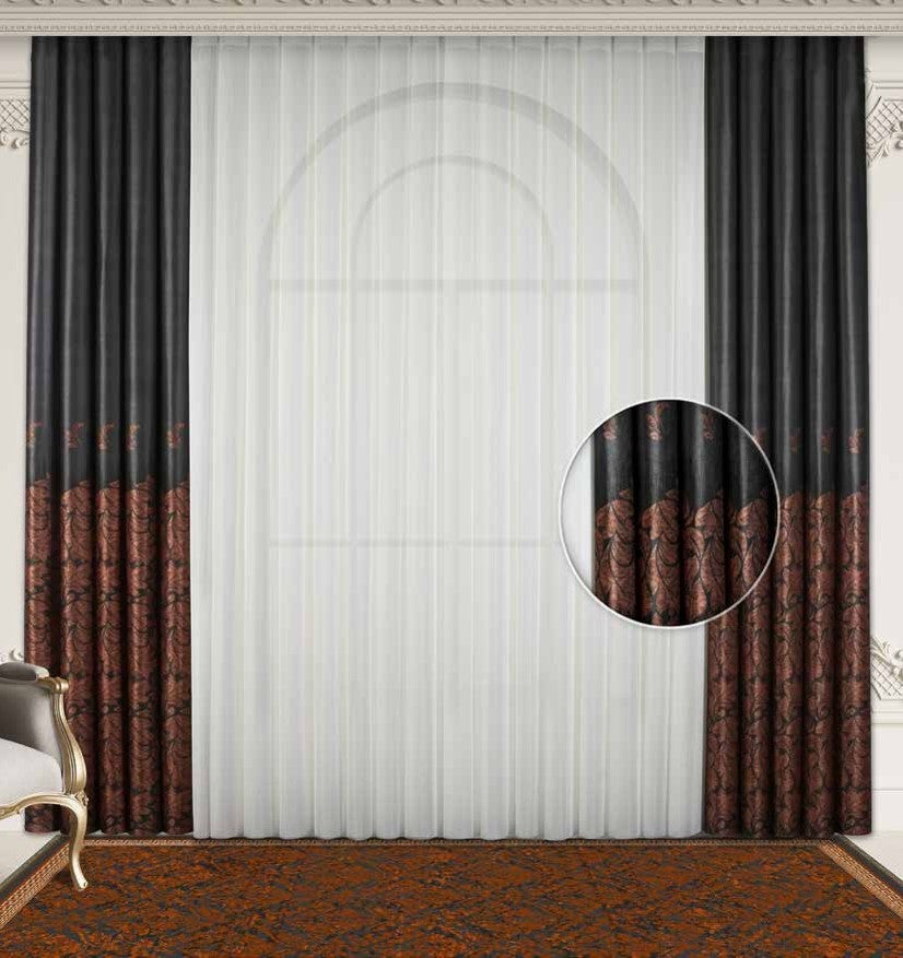 Artella Baskılı Dikey Tül Perde Güneş