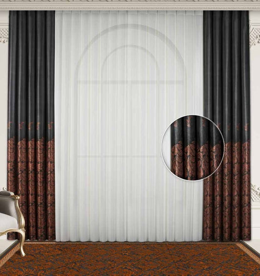 Artella Baskılı Dikey Tül Perde Güneş