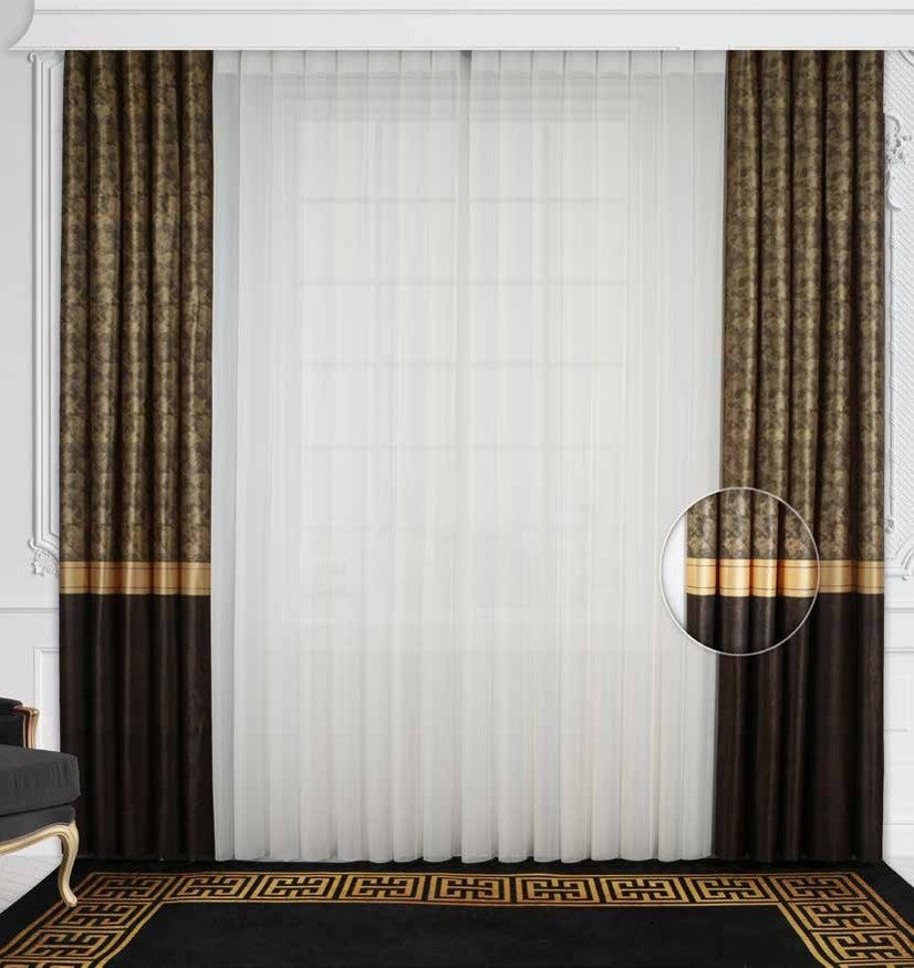 Artella Baskılı Dikey Tül Perde Güz