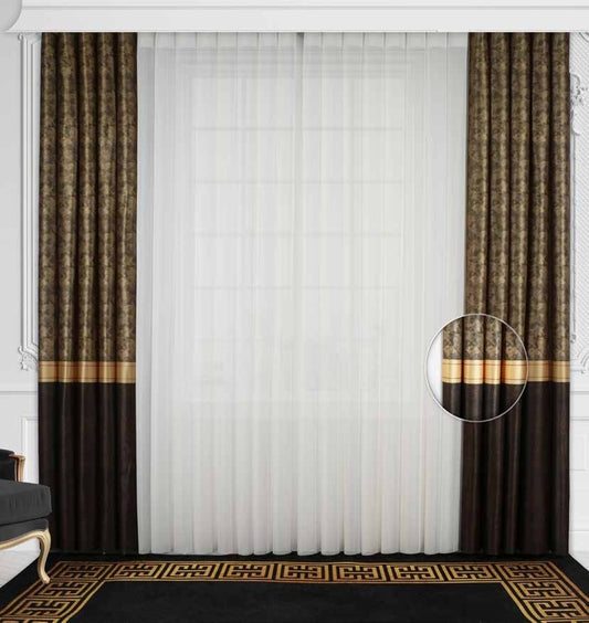 Artella Baskılı Dikey Tül Perde Güz