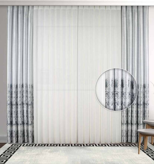 Artella Baskılı Dikey Tül Perde Hira