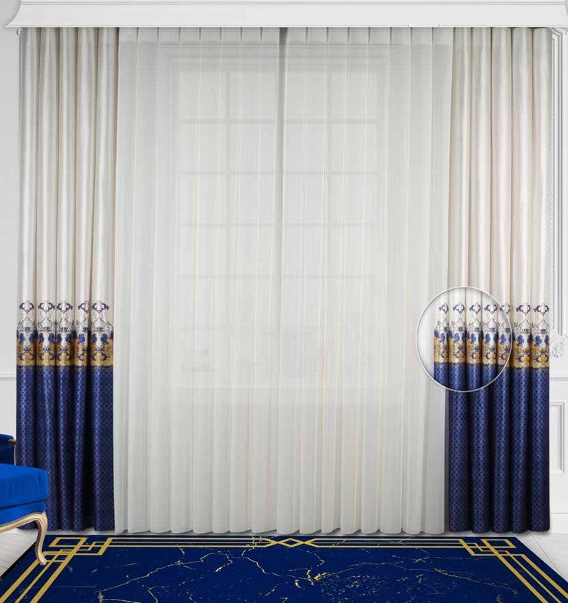 Artella Baskılı Dikey Tül Perde Hürrem