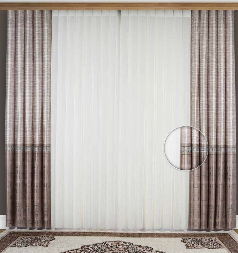 Artella Baskılı Dikey Tül Perde Milano