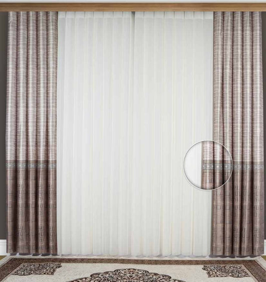 Artella Baskılı Dikey Tül Perde Milano