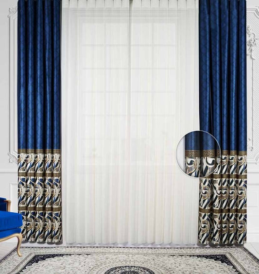 Artella Baskılı Dikey Tül Perde Nergis