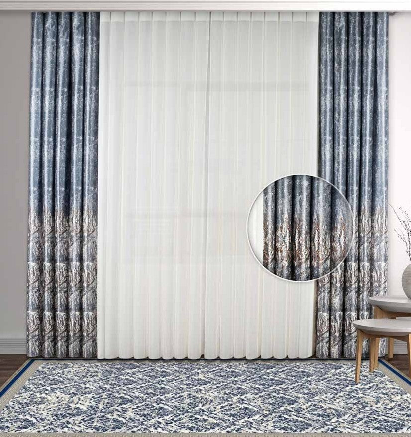 Artella Baskılı Dikey Tül Perde Sultan