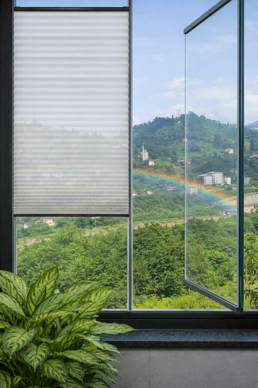 Arttül Beyaz Tül Plise Perde