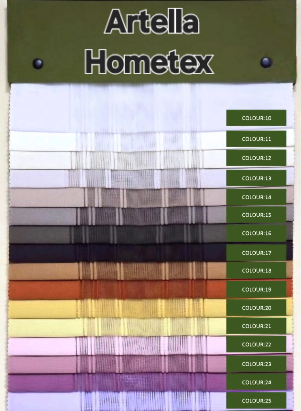 Artella Çizgili Dikey Tül Perde