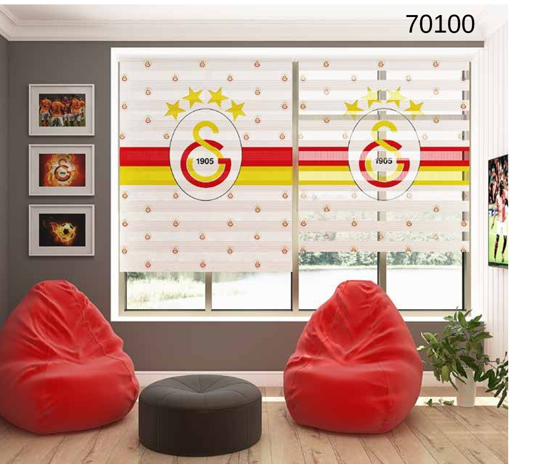 ArtBaskılı Zebra Perde