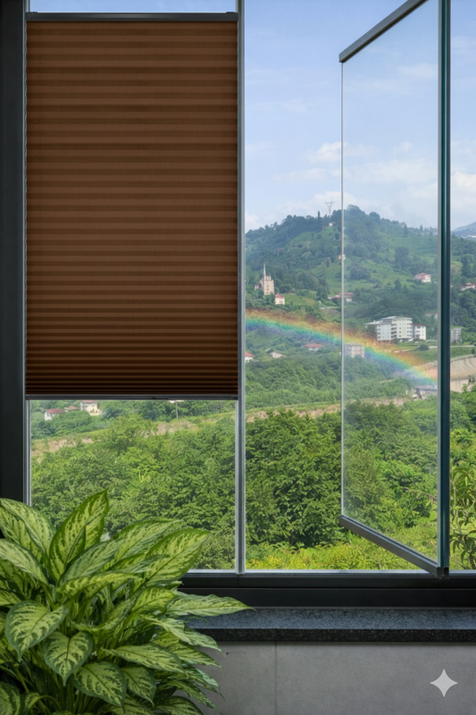 Artlife Kahve Plise Perde