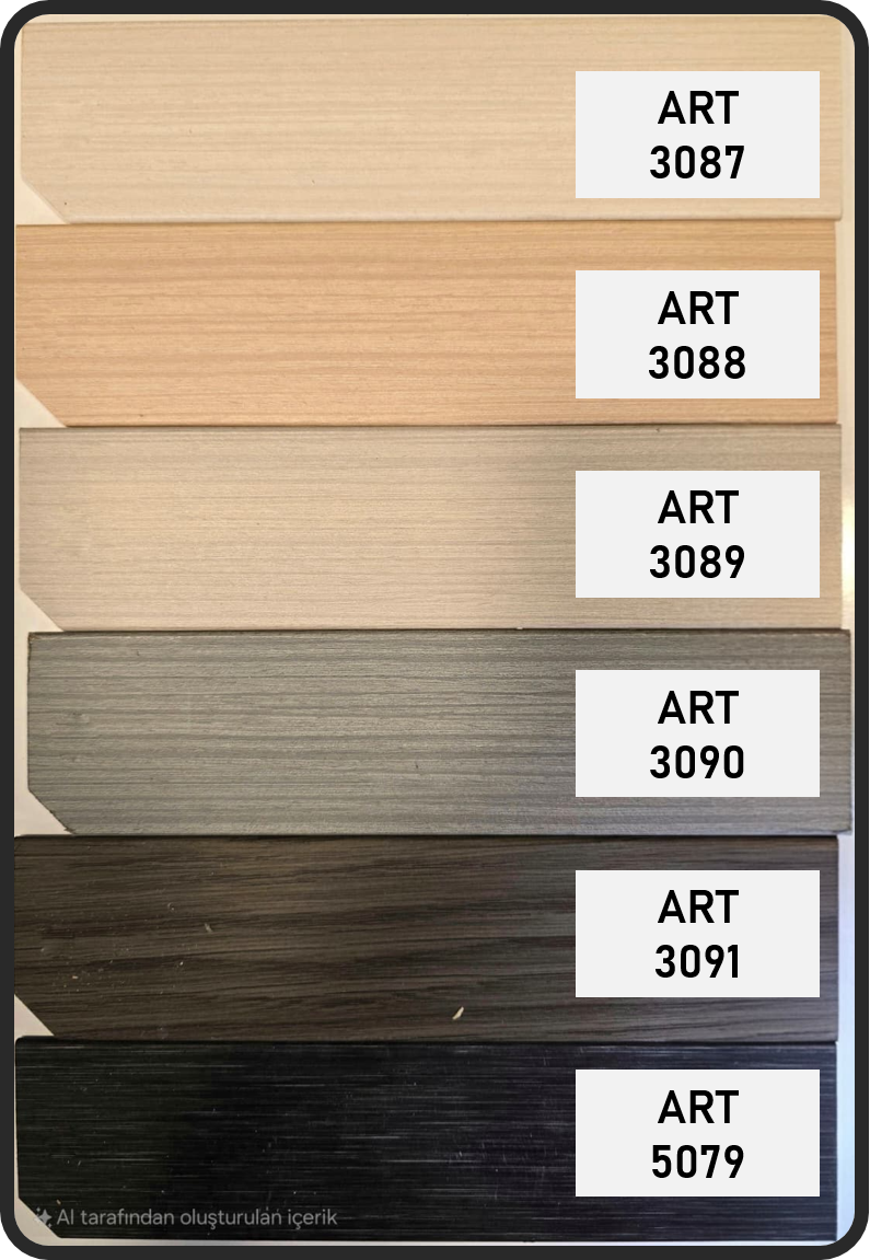 Artella 50mm Kaplama Ahşap Jaluzi Perde Kahve