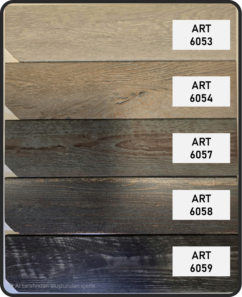 Artella 50mm Kaplama Ahşap Jaluzi Perde Kahve