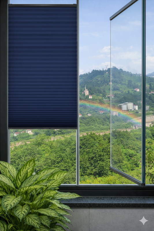 Artlife Lacivert Plise Perde