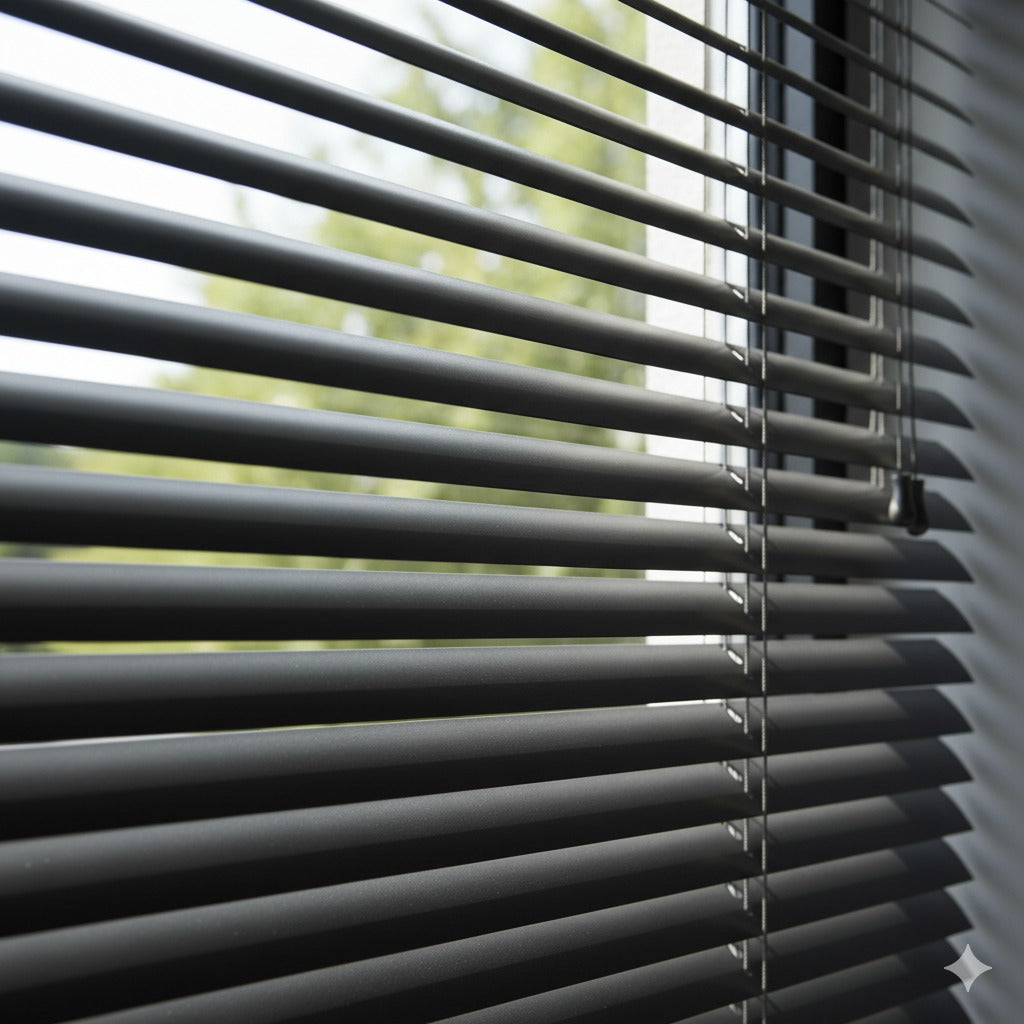 Artella 25mm Metal Jaluzi Perde Siyah