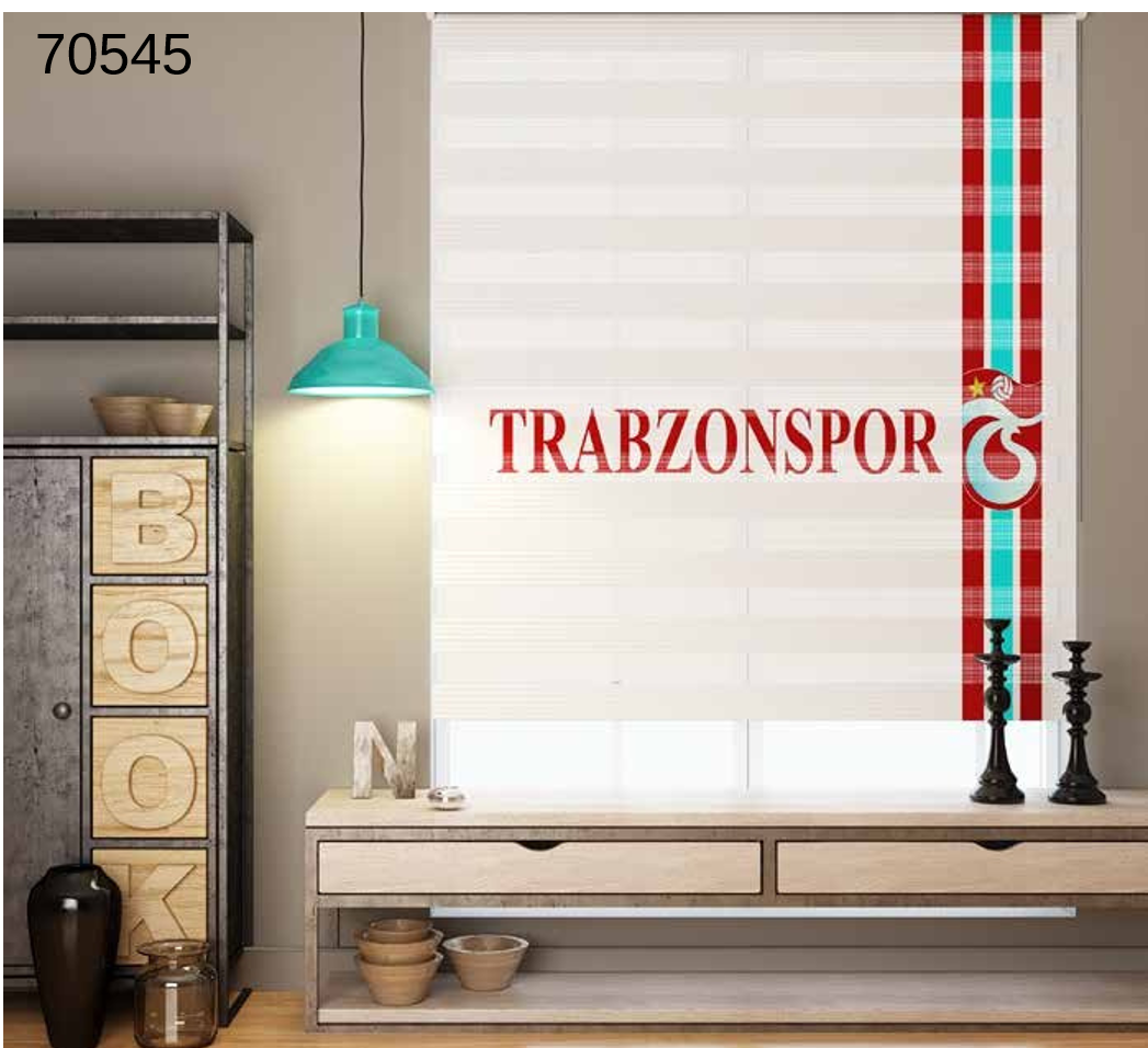 ArtBaskılı Zebra Perde